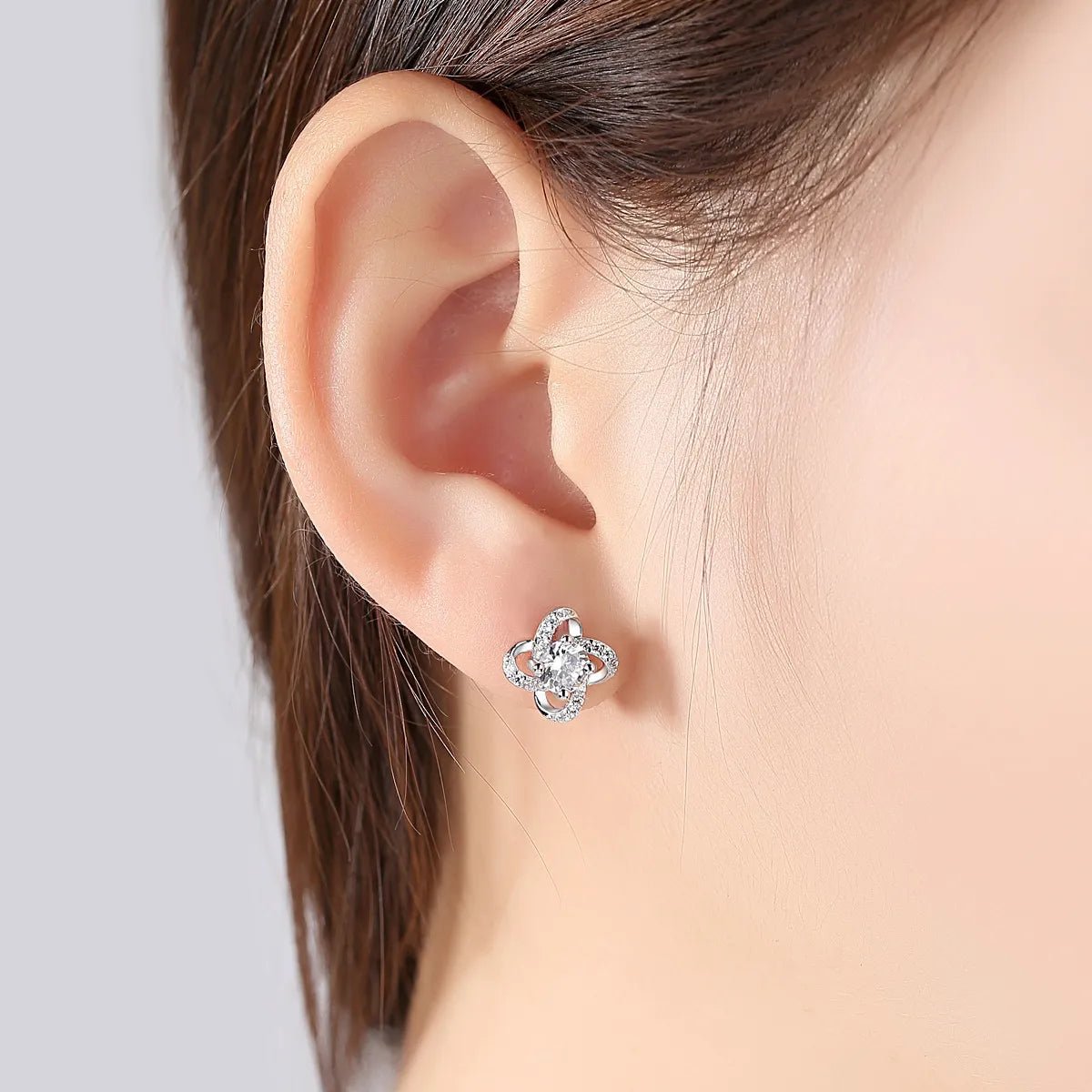 22DABE22® Iced Clover Earrings (S925) - 22DABE22®