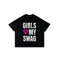 T-Shirt Girls Love My Swag Black