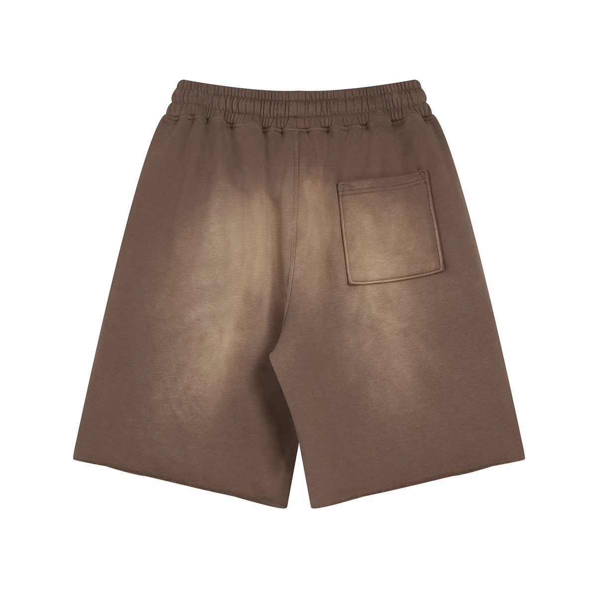 Premium Washed Basic Brown Shorts by 22DABE22® – Stylish and comfortable streetwear shorts for casual urban fashion