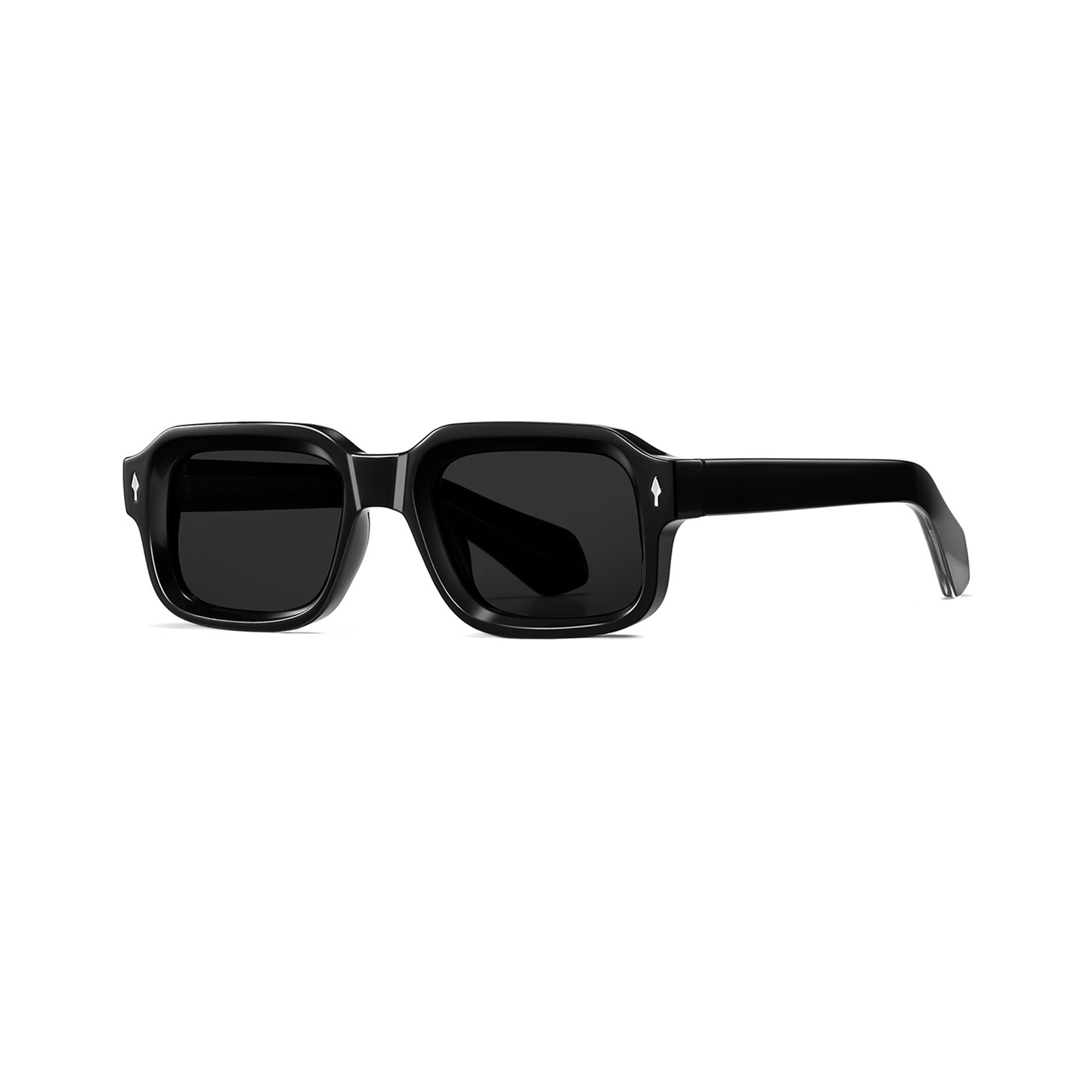 22DABE22® Shadow Noir 002 – black streetwear sunglasses for men & women, bold designer eyewear for urban style