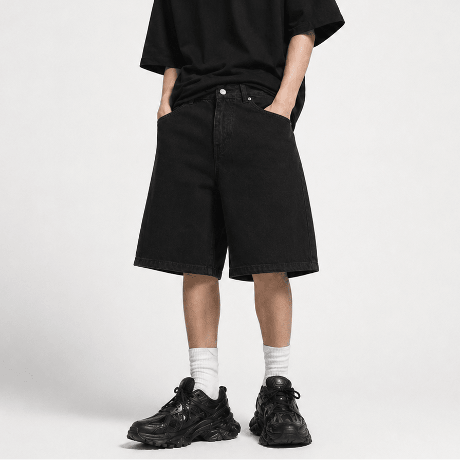 22DABE22® Blackout Denim Shorts - 22DABE22®