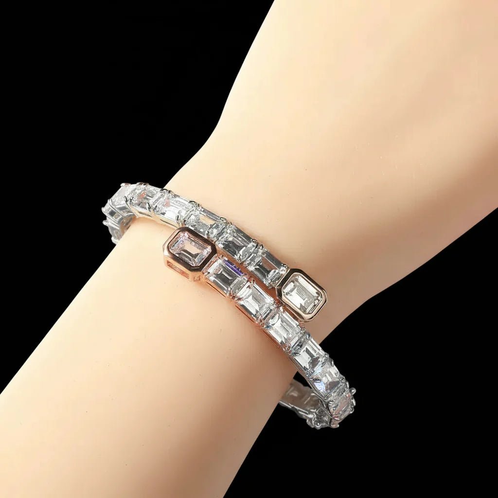 22DABE22® Emerald Cut Bangle - 22DABE22®