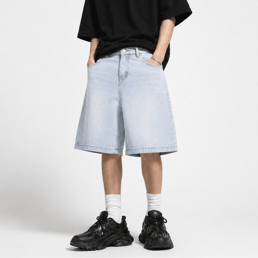 22DABE22® Ice Blue Denim Shorts - 22DABE22®