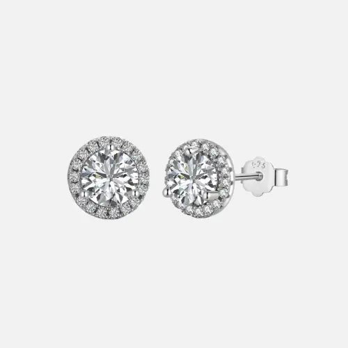 22DABE22® Iced Circle Studs Earrings (S925) - 22DABE22®