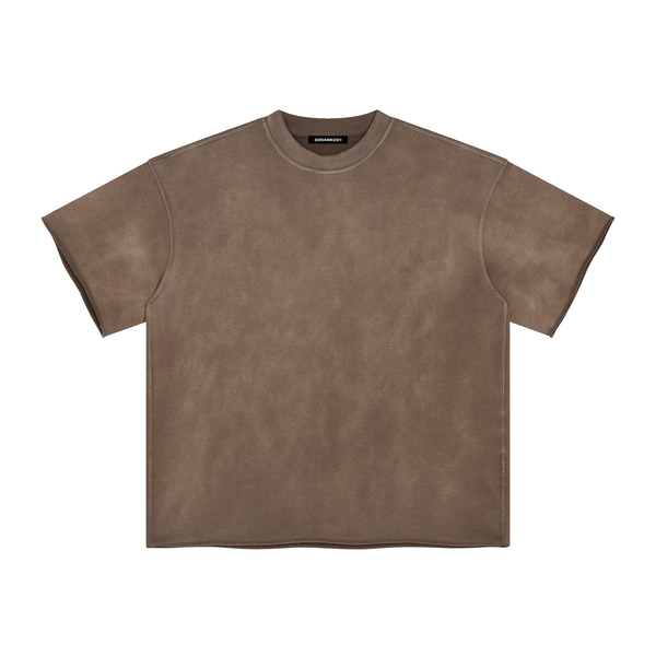T-Shirt Premium Washed Basic Brown