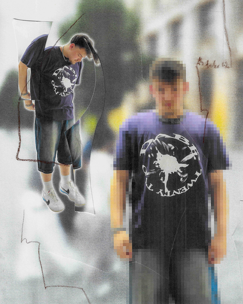 T-shirt Dark Purple Strobe