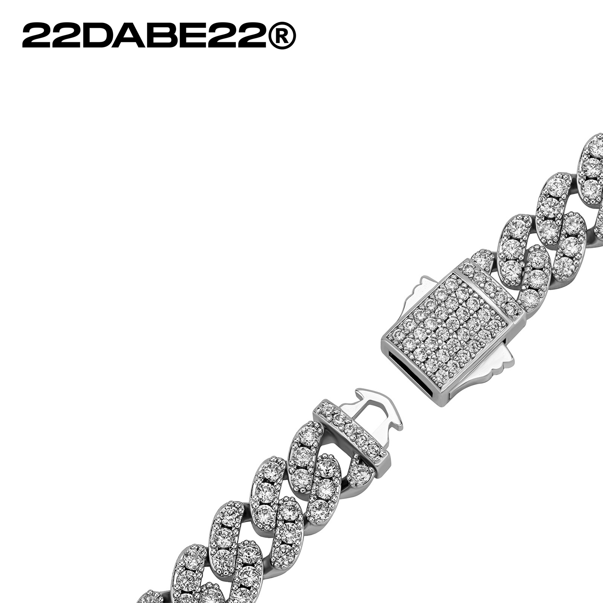 Cuban Chain by 22DABE22® – bold unisex streetwear necklace, luxury hip hop inspired jewelry for urban fashion style