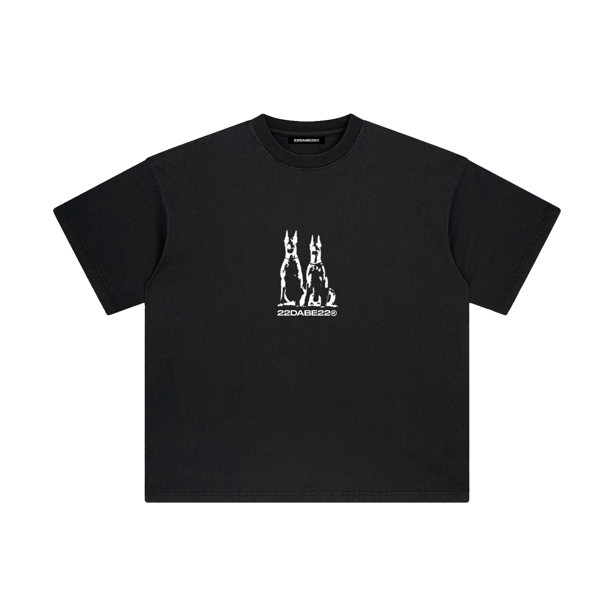 Dobermann T-Shirt by 22DABE22® – bold streetwear tee with Dobermann graphic, unisex urban fashion for fierce, edgy style