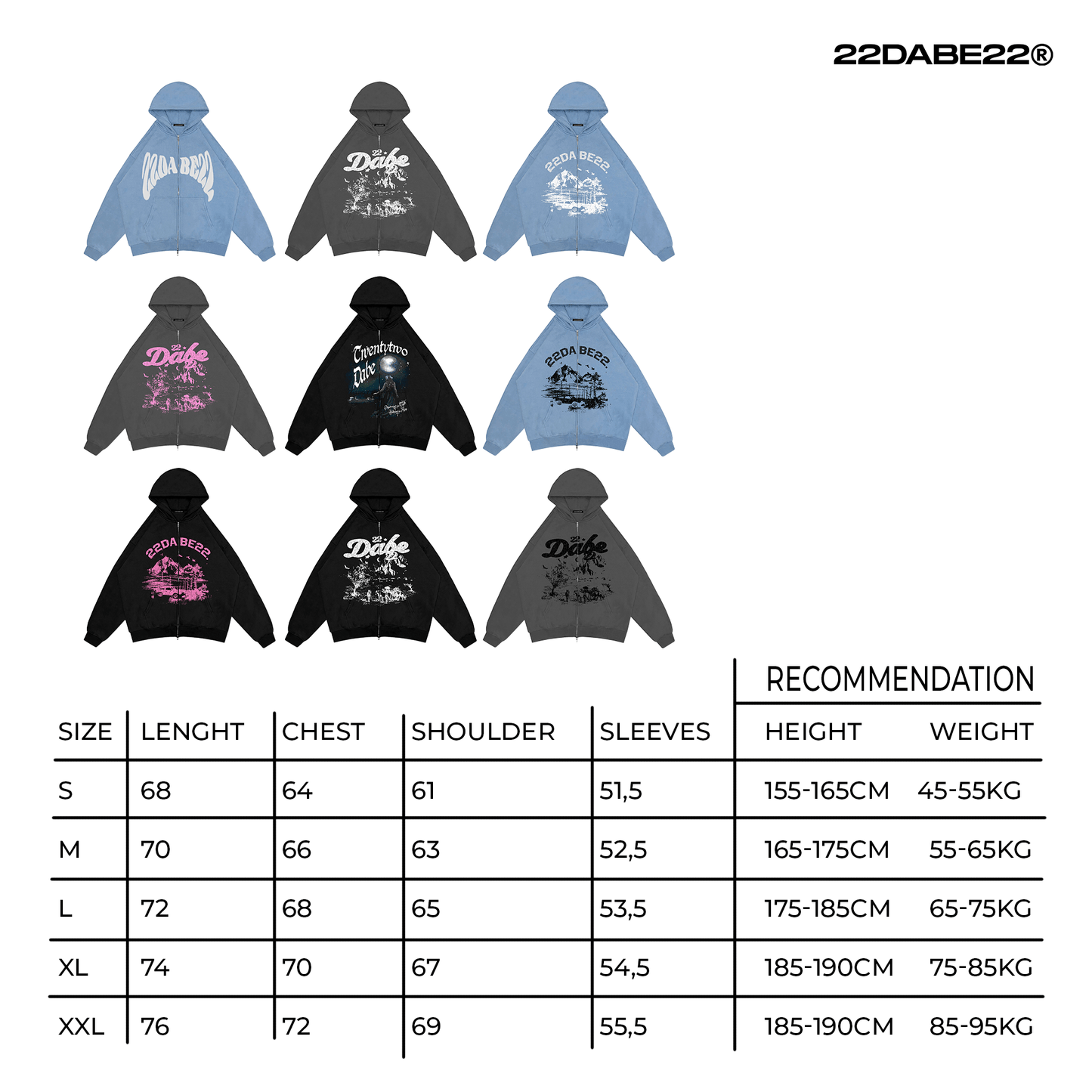 Double Zip Jacket Black Forest Pink Graphic by 22DABE22® – Trendy streetwear jacket with bold graphic design and unique color