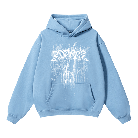 Hoodie Baby Blue Castle by 22DABE22® - 22DABE22®