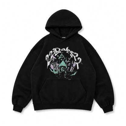 Hoodie Black Castle - 22DABE22®
