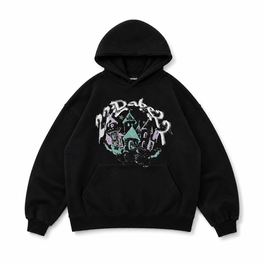Hoodie Black Castle - 22DABE22®
