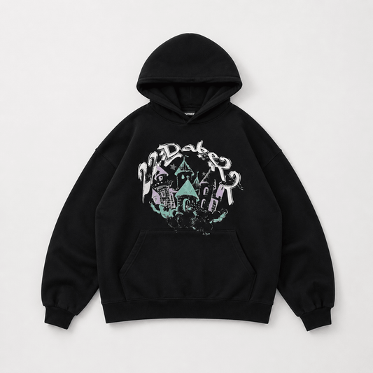 Hoodie Black Castle - 22DABE22®