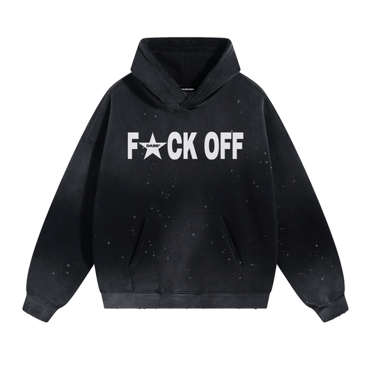Hoodie F*UCK OFF by 22DABE22® Black - 22DABE22®