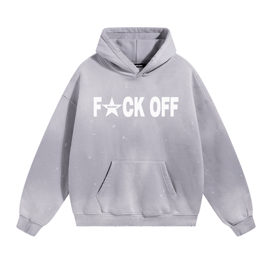 Hoodie F*UCK OFF by 22DABE22® Grey - 22DABE22®