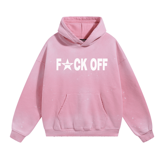 Hoodie F*UCK OFF by 22DABE22® Pink - 22DABE22®