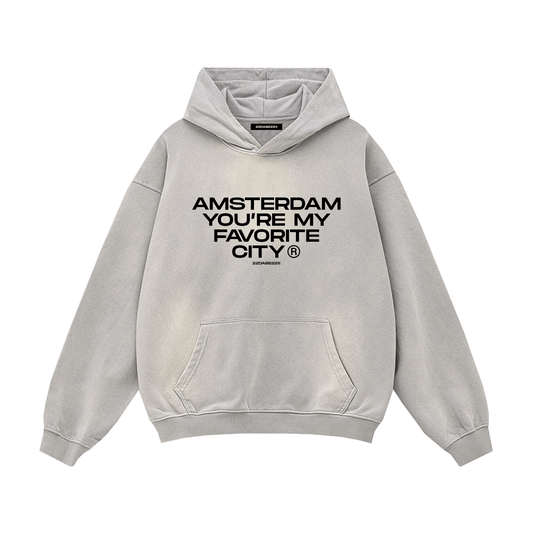 Hoodie Grey 'Amsterdam' by 22DABE22® - 22DABE22®