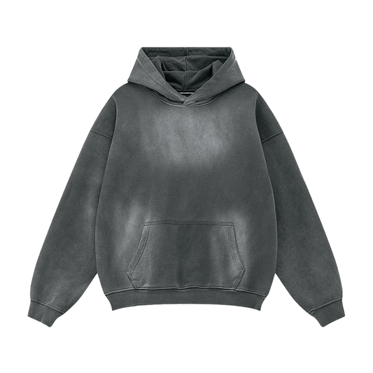Hoodie Washed Basic Dark Grey by 22DABE22® - 22DABE22®