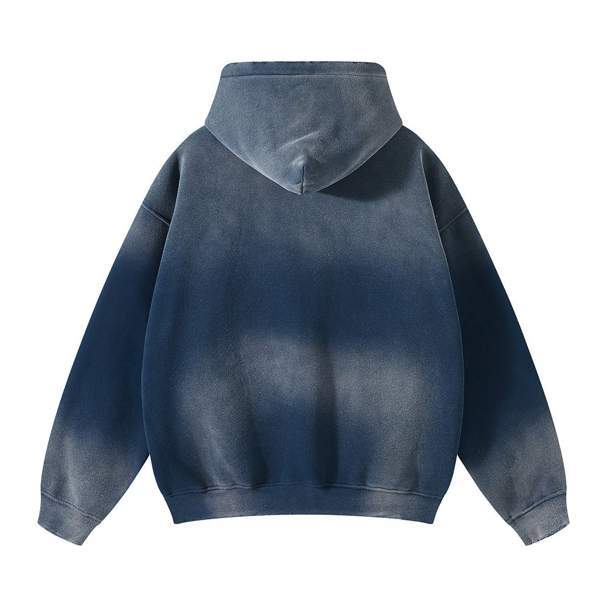 Washed Basic Navy Hoodie by 22DABE22® – Comfortable streetwear hoodie with vintage look for casual urban style