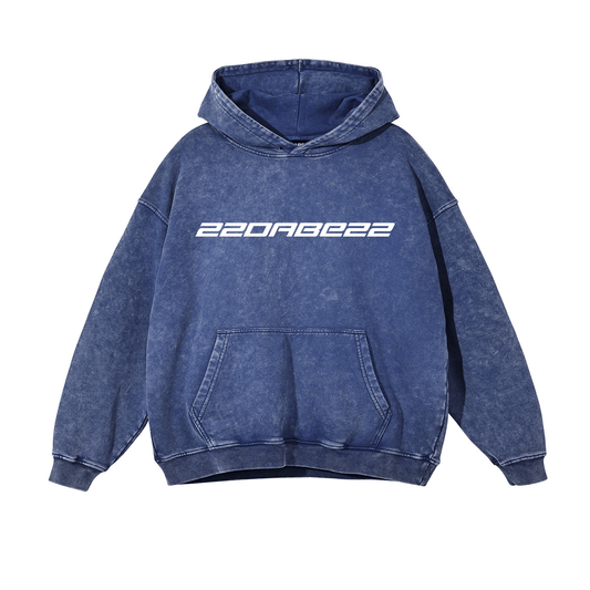 Hoodie Washed Blue 22DABE22® - Modern - 22DABE22®