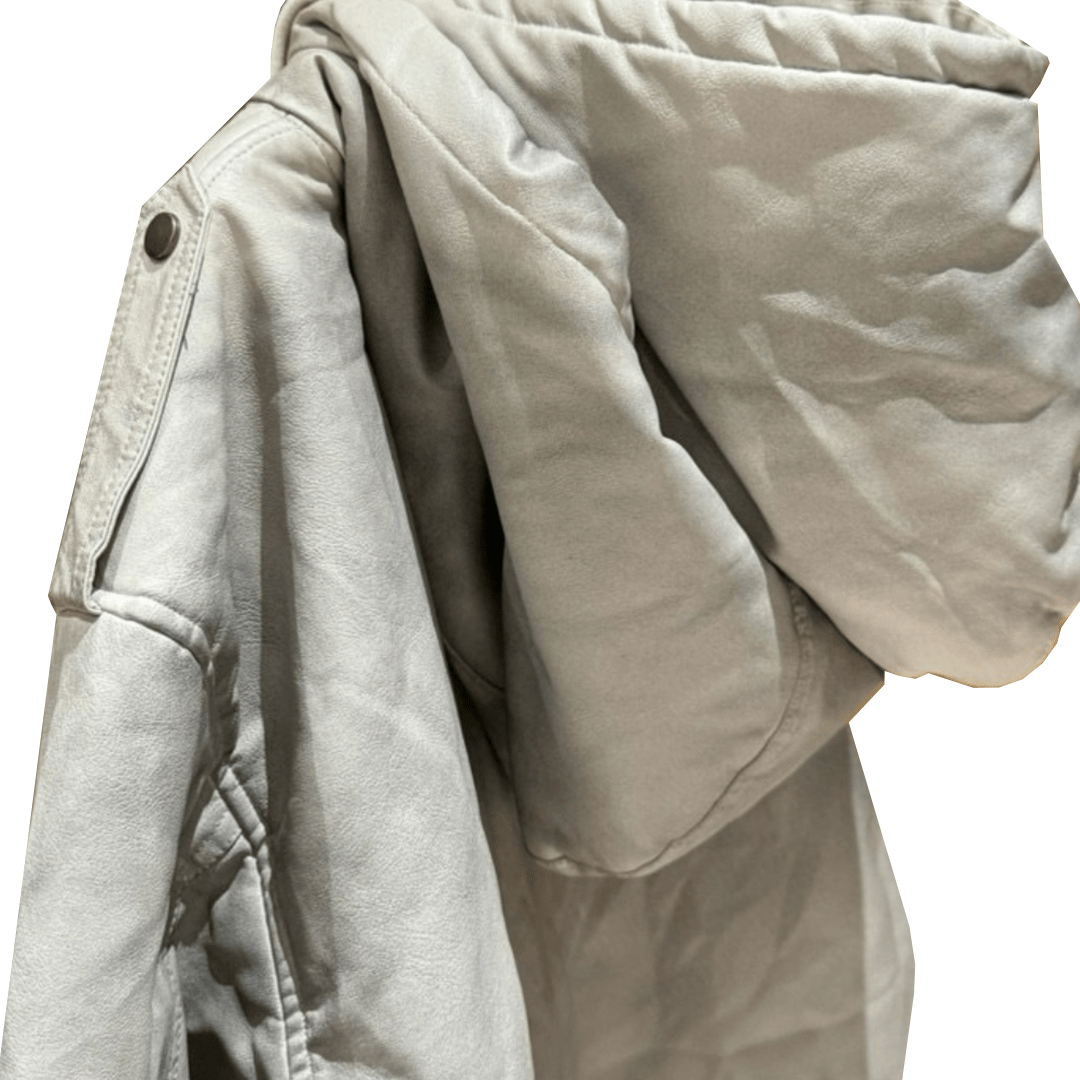 Leather Bomber Jacket by 22DABE22® - 22DABE22®