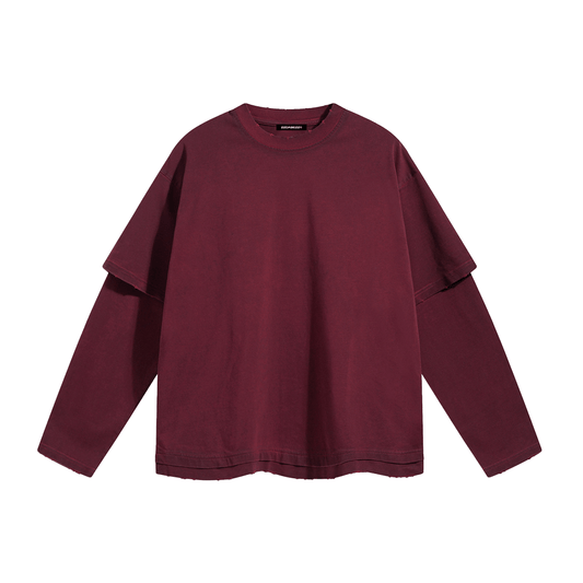Longsleeve 22DABE22® - Washed Dark Red - 22DABE22®