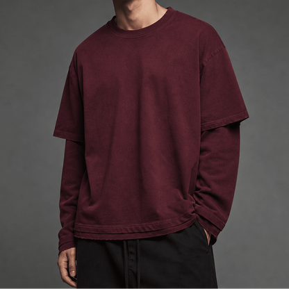 Longsleeve 22DABE22® - Washed Dark Red - 22DABE22®