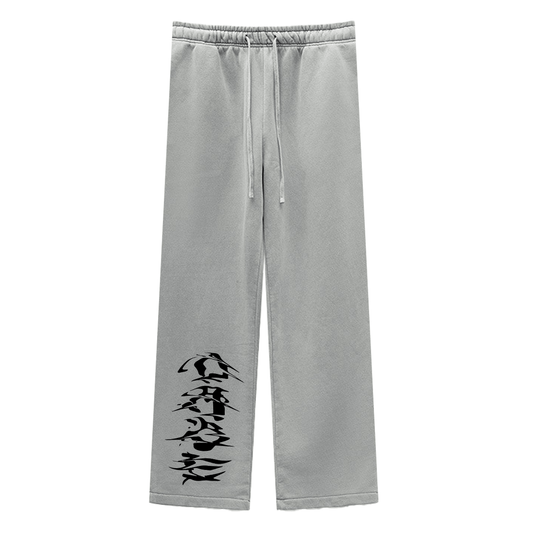 Ash Grey Open Leg Jogger by 22DABE22® – Comfortable streetwear joggers with modern design for casual urban style