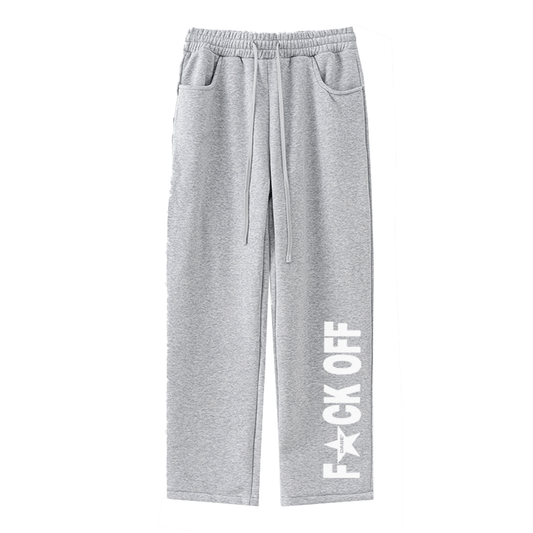 Open Leg Jogger F*UCK OFF Grey - 22DABE22®