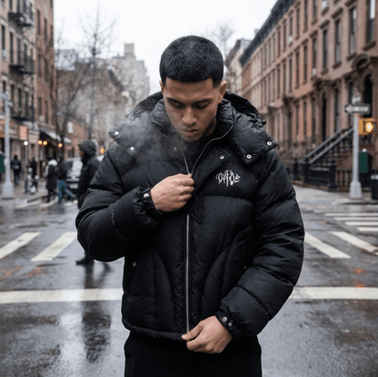 Puffer Jacket Black by 22DABE22® - 22DABE22®