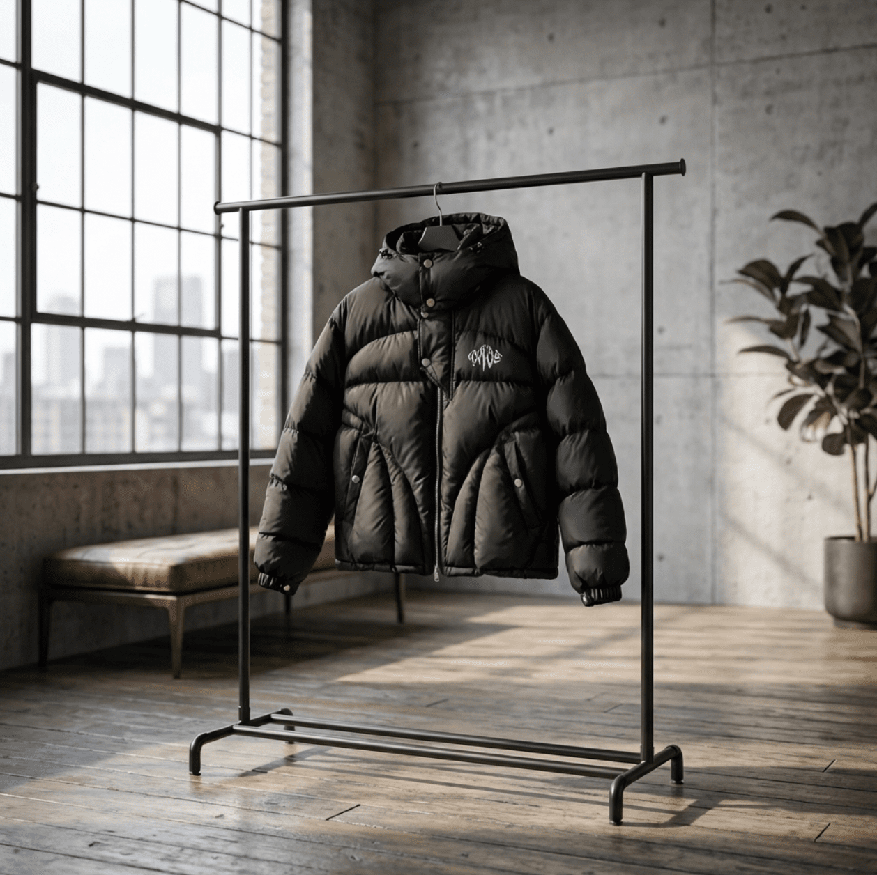 Puffer Jacket Black by 22DABE22® - 22DABE22®