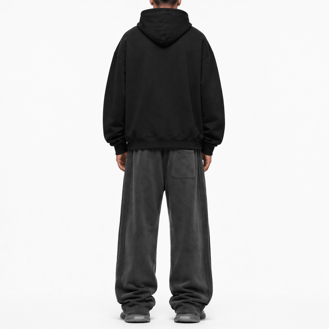 Shadow Stripe Sweatpants – Washed Black - 22DABE22®