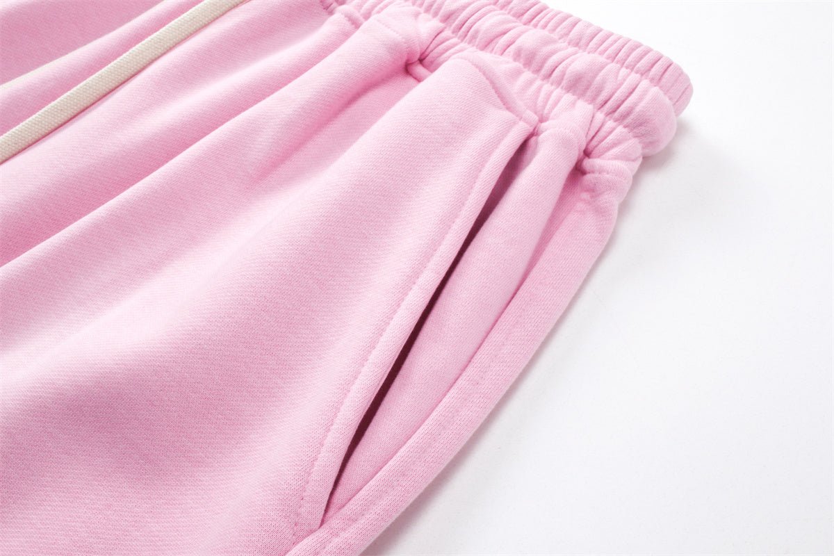 Premium Washed Basic Pink Shorts by 22DABE22® – Comfortable streetwear shorts with a soft pink hue for casual style