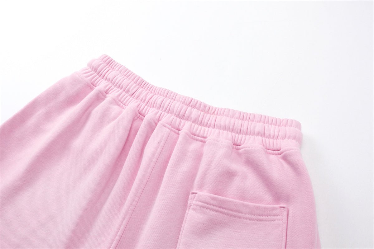 Premium Washed Basic Pink Shorts by 22DABE22® – Comfortable streetwear shorts with a soft pink hue for casual style