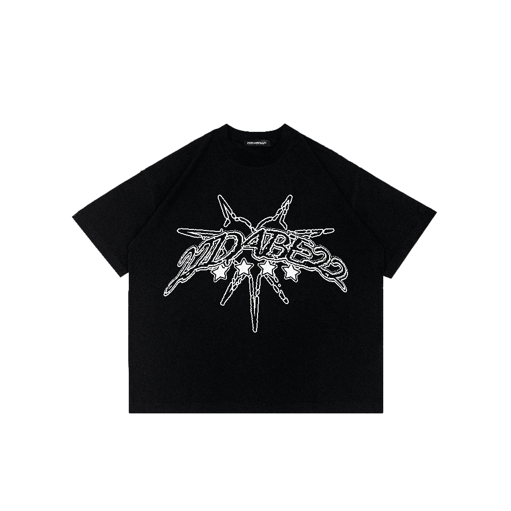 Black T-Shirt by 22DABE22® – Classic streetwear tee with minimalist design for versatile urban fashion