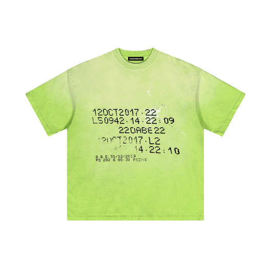T-Shirt 22DABE22® Dot Graphic Green - 22DABE22®