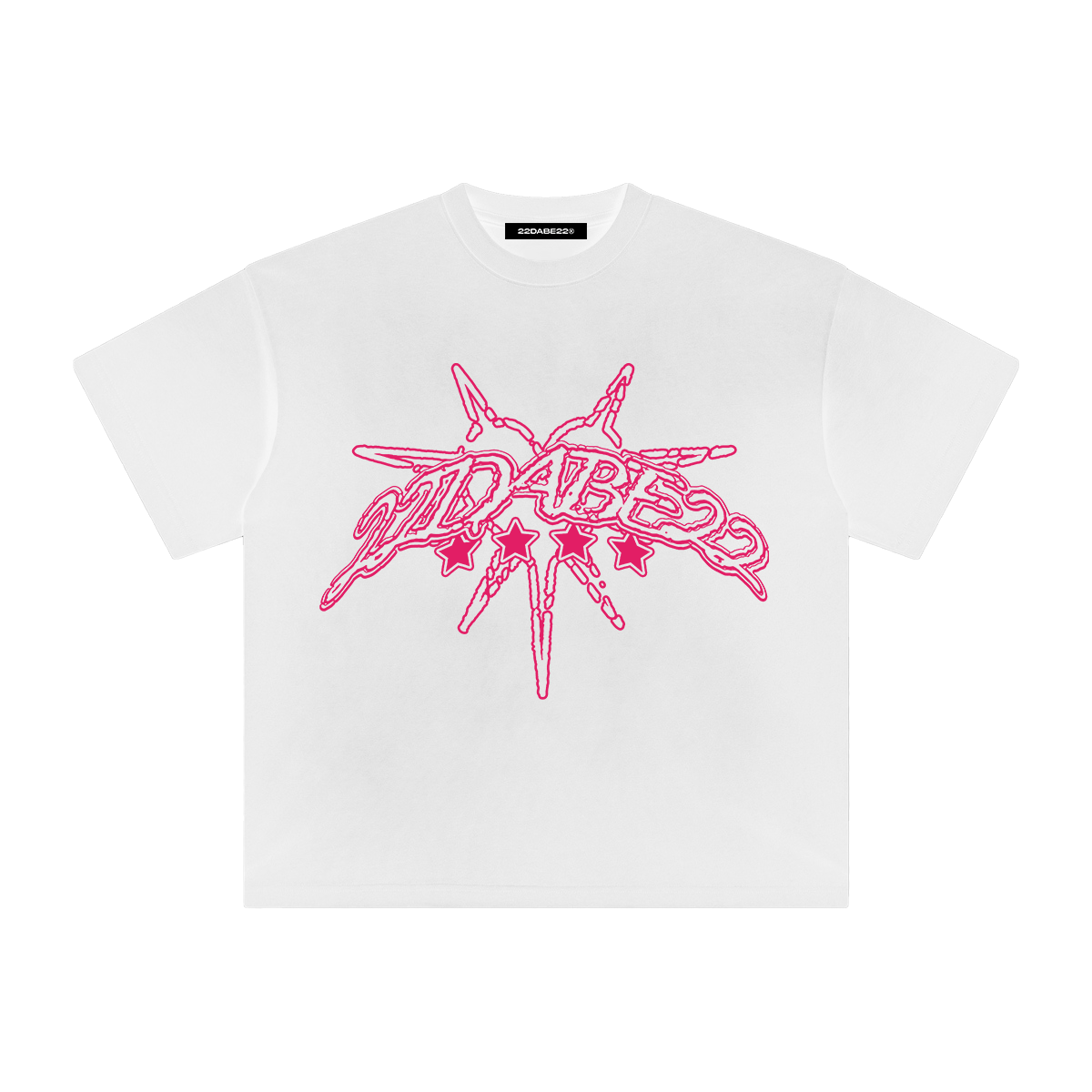 White/Cherry T-Shirt by 22DABE22® – Bold streetwear tee with vibrant design for fresh urban style