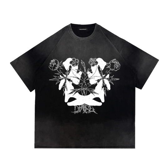 T-Shirt Black ''22 Roses'' by 22DABE22® (white) - 22DABE22®