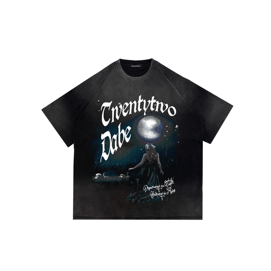 T-Shirt ''Drowning in water burning in flame'' Black - 22DABE22®
