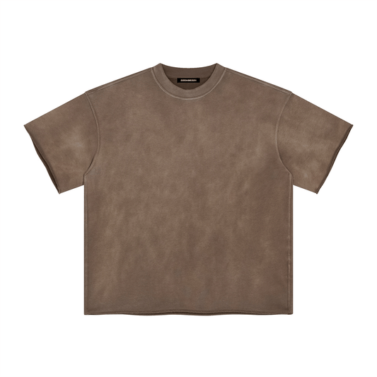 T-Shirt Premium Washed Basic Brown - 22DABE22®