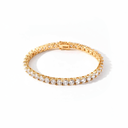 TENNIS - Bracelet by 22DABE22® - Gold - 4mm - 22DABE22®
