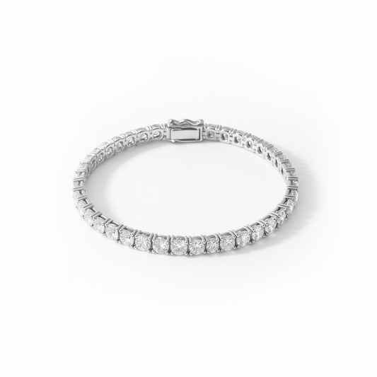 TENNIS - Bracelet by 22DABE22® - Silver - 4mm - 22DABE22®