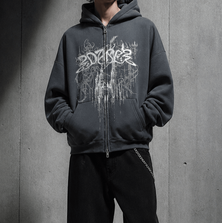Zip Jacket Dark Grey Castle - 22DABE22®