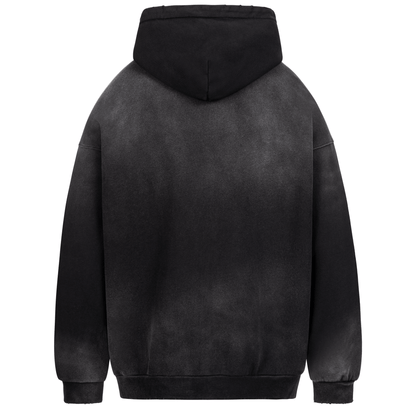 Frosted Black Zip Jacket by 22DABE22® – Stylish streetwear jacket with a sleek design for contemporary urban fashion