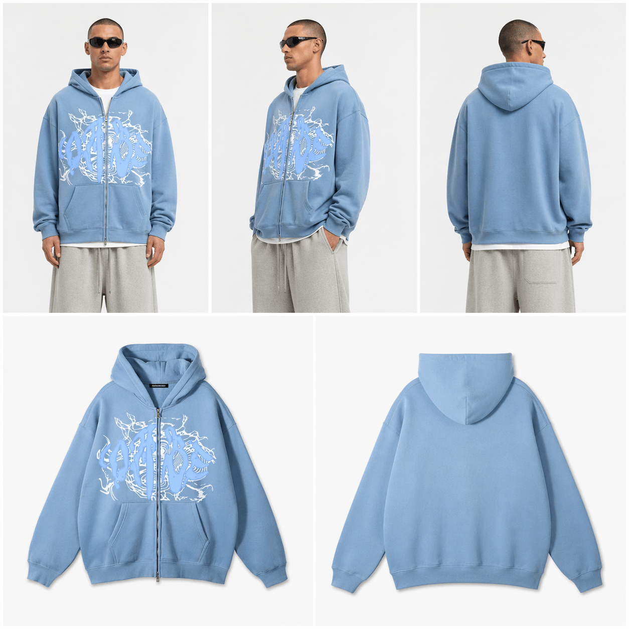 Zip Jacket Light Blue V2 - 22DABE22®