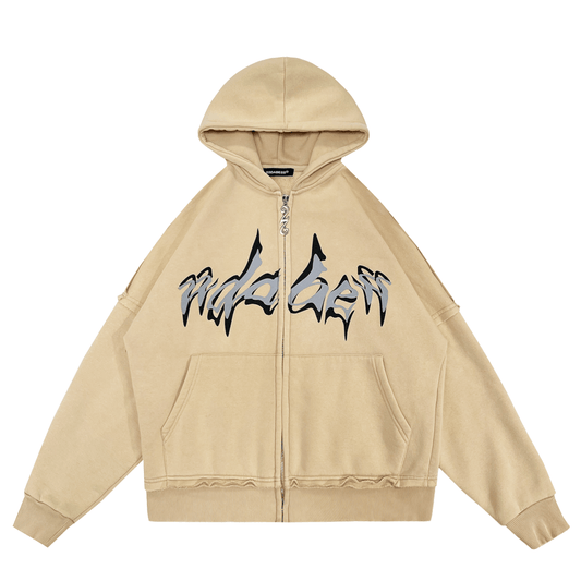 Zip Jacket Washed Beige - 22DABE22®