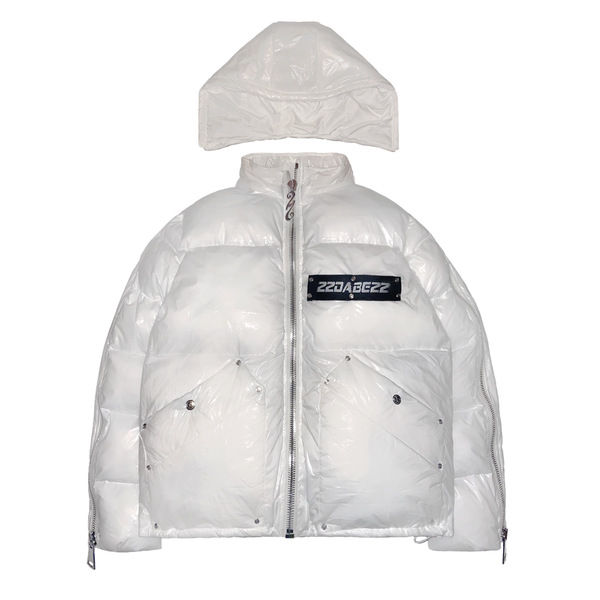 Puffer Jacket White 22 by 22DABE22