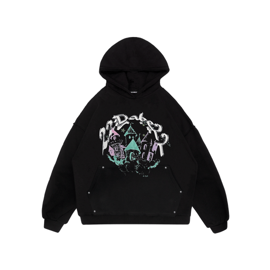 Hoodie Black Castle - 22DABE22®