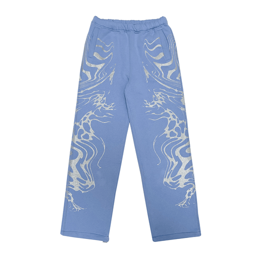 22DABE22® light blue jogger pants – men's streetwear joggers, comfortable casual pants for urban style