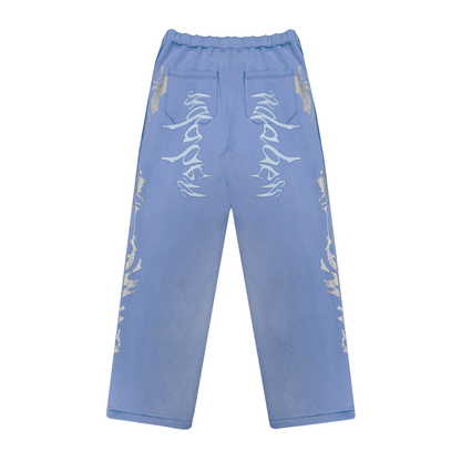 22DABE22® light blue jogger pants – men's streetwear joggers, comfortable casual pants for urban style